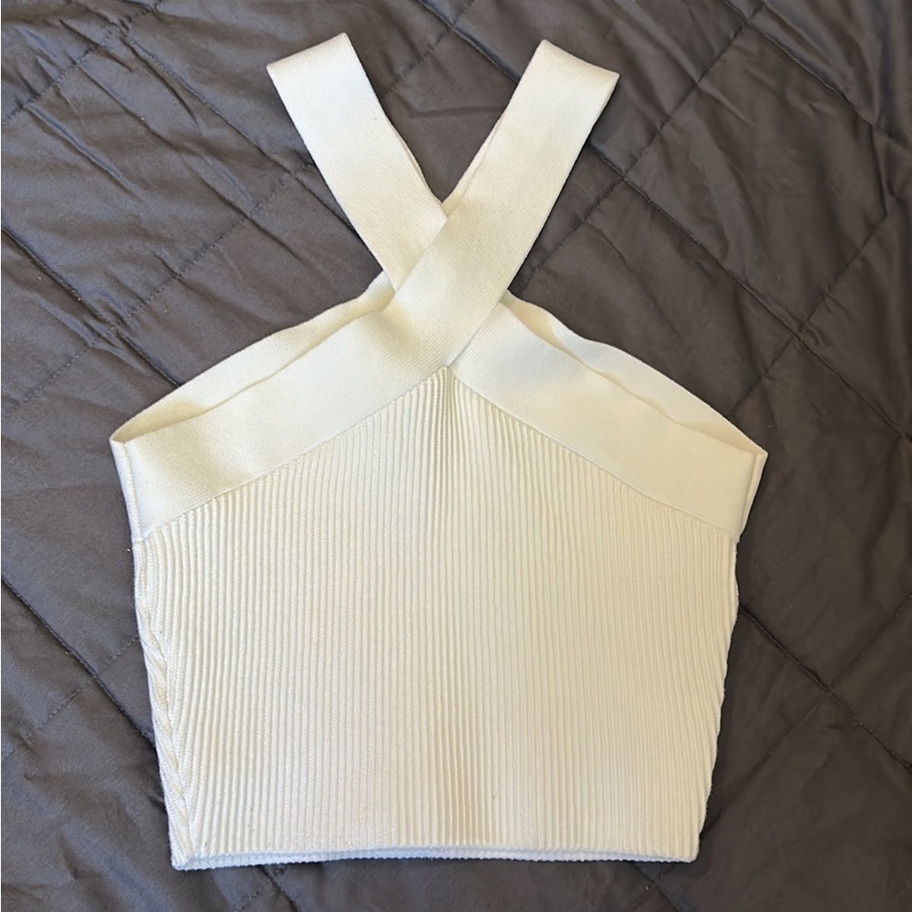 Cross neck top